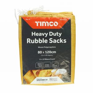 Rubble Sacks (10) – Heavy Duty – 80 x 120cm