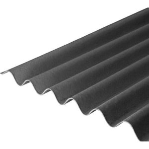 Bitumen Corrugated Black Roofing Sheet 2m long x 855mm cover