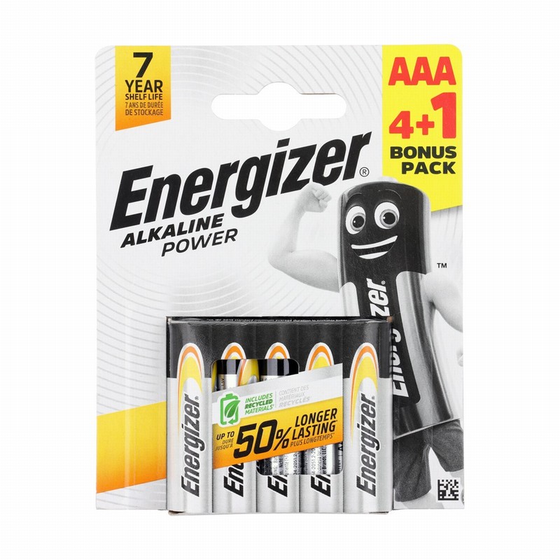AAA Energizer Alkaline Power Battery (pack of 5)