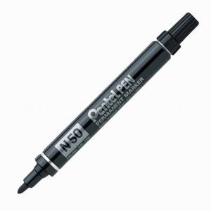 Pentel N50 Bullet Tip Black Permanent Markers