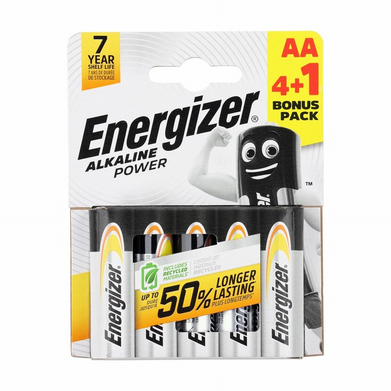 AA Energizer Alkaline Power Battery (pack of 5)