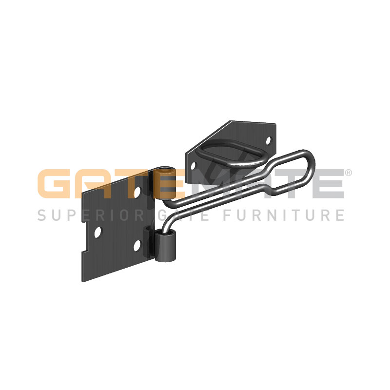 Birkdale Wire Hasp and staple 6" Black English Brothers Ltd