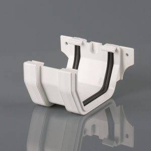 Guttering Square Joint Union Bracket White BR54
