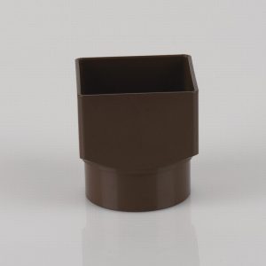 Guttering Square To Round Adaptor BR517 Brown