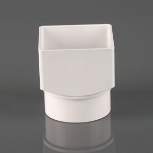 Guttering Square To Round Adaptor BR517 White