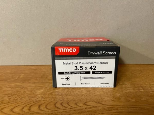 Screws Black Dry Wall 3.5x42mm (200)