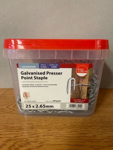 Staples Galvanised 25x2.65 2.5kg - English Brothers Ltd - View #10
