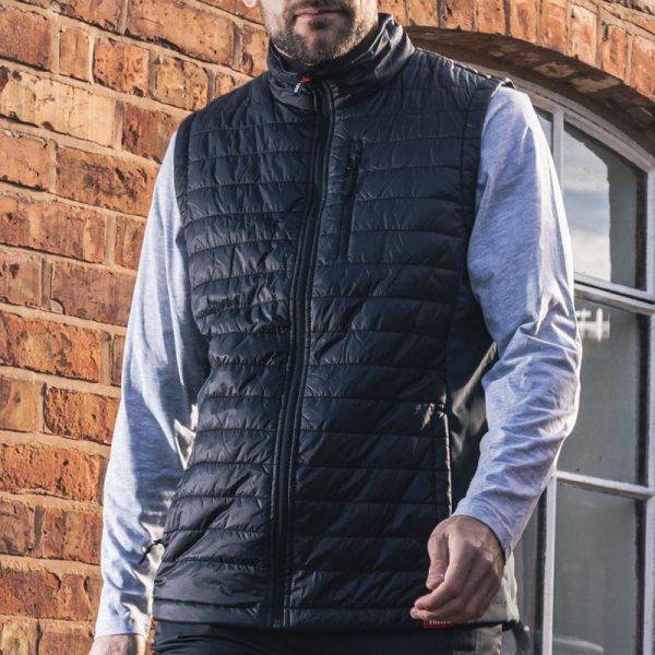 Medium Padded Bodywarmer - Grey/Black - Image 2