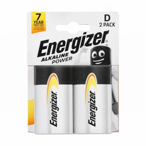 Energizer D E95 Alkaline Battery (Pk2)