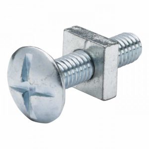M10x100 Roofing Bolt/Nut BZP