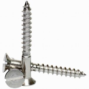 Slotted Countersunk Timber Screw M5x75 Stainless (each)