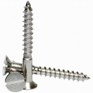 Slotted Countersunk Timber Screw Stainless