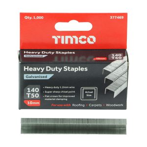 Heavy Duty Staples – Chisel Point – Galvanised